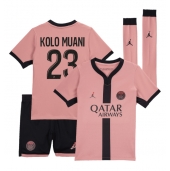 Maillot de football Réplique Paris Saint-Germain Randal Kolo Muani #23 Troisième Enfant 2024-25 Manche Courte (+ Pantalon court)