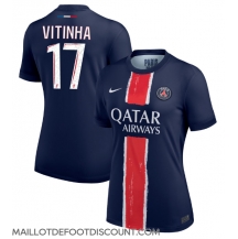 Maillot de football Réplique Paris Saint-Germain Vitinha #17 Domicile Femme 2024-25 Manche Courte