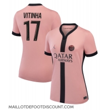 Maillot de football Réplique Paris Saint-Germain Vitinha #17 Troisième Femme 2024-25 Manche Courte