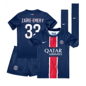 Maillot de football Réplique Paris Saint-Germain Warren Zaire-Emery #33 Domicile Enfant 2024-25 Manche Courte (+ Pantalon court)