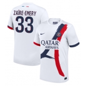 Maillot de football Réplique Paris Saint-Germain Warren Zaire-Emery #33 Extérieur 2024-25 Manche Courte