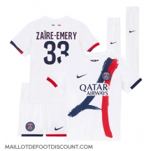 Maillot de football Réplique Paris Saint-Germain Warren Zaire-Emery #33 Extérieur Enfant 2024-25 Manche Courte (+ Pantalon court)