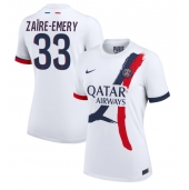 Maillot de football Réplique Paris Saint-Germain Warren Zaire-Emery #33 Extérieur Femme 2024-25 Manche Courte