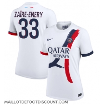 Maillot de football Réplique Paris Saint-Germain Warren Zaire-Emery #33 Extérieur Femme 2024-25 Manche Courte