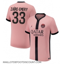 Maillot de football Réplique Paris Saint-Germain Warren Zaire-Emery #33 Troisième 2024-25 Manche Courte