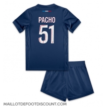 Maillot de football Réplique Paris Saint-Germain Willian Pacho #51 Domicile Enfant 2024-25 Manche Courte (+ Pantalon court)