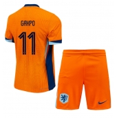 Maillot de football Réplique Pays-Bas Cody Gakpo #11 Domicile Enfant Europe 2024 Manche Courte (+ Pantalon court)