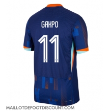 Maillot de football Réplique Pays-Bas Cody Gakpo #11 Extérieur Europe 2024 Manche Courte