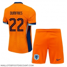 Maillot de football Réplique Pays-Bas Denzel Dumfries #22 Domicile Enfant Europe 2024 Manche Courte (+ Pantalon court)