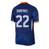 Maillot de football Réplique Pays-Bas Denzel Dumfries #22 Extérieur Europe 2024 Manche Courte