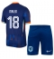 Maillot de football Réplique Pays-Bas Donyell Malen #18 Extérieur Enfant Europe 2024 Manche Courte (+ Pantalon court)