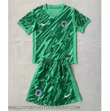 Maillot de football Réplique Pays-Bas Gardien de but Domicile Enfant Europe 2024 Manche Courte (+ Pantalon court)