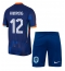 Maillot de football Réplique Pays-Bas Jeremie Frimpong #12 Extérieur Enfant Europe 2024 Manche Courte (+ Pantalon court)