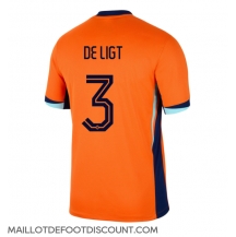 Maillot de football Réplique Pays-Bas Matthijs de Ligt #3 Domicile Europe 2024 Manche Courte