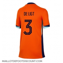 Maillot de football Réplique Pays-Bas Matthijs de Ligt #3 Domicile Femme Europe 2024 Manche Courte