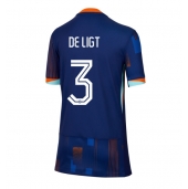 Maillot de football Réplique Pays-Bas Matthijs de Ligt #3 Extérieur Femme Europe 2024 Manche Courte