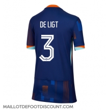 Maillot de football Réplique Pays-Bas Matthijs de Ligt #3 Extérieur Femme Europe 2024 Manche Courte