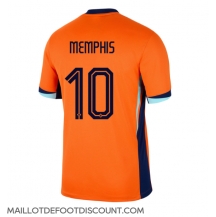 Maillot de football Réplique Pays-Bas Memphis Depay #10 Domicile Europe 2024 Manche Courte