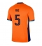 Maillot de football Réplique Pays-Bas Nathan Ake #5 Domicile Europe 2024 Manche Courte