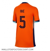 Maillot de football Réplique Pays-Bas Nathan Ake #5 Domicile Femme Europe 2024 Manche Courte