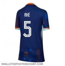 Maillot de football Réplique Pays-Bas Nathan Ake #5 Extérieur Femme Europe 2024 Manche Courte