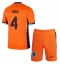 Maillot de football Réplique Pays-Bas Virgil van Dijk #4 Domicile Enfant Europe 2024 Manche Courte (+ Pantalon court)