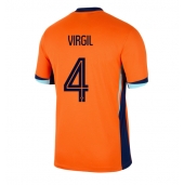 Maillot de football Réplique Pays-Bas Virgil van Dijk #4 Domicile Europe 2024 Manche Courte