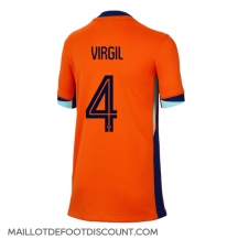 Maillot de football Réplique Pays-Bas Virgil van Dijk #4 Domicile Femme Europe 2024 Manche Courte