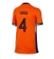 Maillot de football Réplique Pays-Bas Virgil van Dijk #4 Domicile Femme Europe 2024 Manche Courte