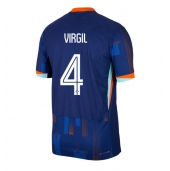 Maillot de football Réplique Pays-Bas Virgil van Dijk #4 Extérieur Europe 2024 Manche Courte