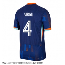 Maillot de football Réplique Pays-Bas Virgil van Dijk #4 Extérieur Europe 2024 Manche Courte