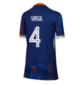 Maillot de football Réplique Pays-Bas Virgil van Dijk #4 Extérieur Femme Europe 2024 Manche Courte