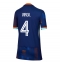 Maillot de football Réplique Pays-Bas Virgil van Dijk #4 Extérieur Femme Europe 2024 Manche Courte