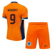 Maillot de football Réplique Pays-Bas Wout Weghorst #9 Domicile Enfant Europe 2024 Manche Courte (+ Pantalon court)