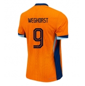 Maillot de football Réplique Pays-Bas Wout Weghorst #9 Domicile Europe 2024 Manche Courte