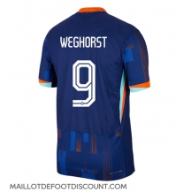 Maillot de football Réplique Pays-Bas Wout Weghorst #9 Extérieur Europe 2024 Manche Courte