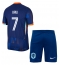 Maillot de football Réplique Pays-Bas Xavi Simons #7 Extérieur Enfant Europe 2024 Manche Courte (+ Pantalon court)