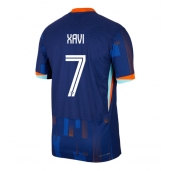 Maillot de football Réplique Pays-Bas Xavi Simons #7 Extérieur Europe 2024 Manche Courte