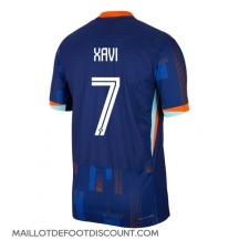 Maillot de football Réplique Pays-Bas Xavi Simons #7 Extérieur Europe 2024 Manche Courte