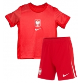 Maillot de football Réplique Pologne Extérieur Enfant Europe 2024 Manche Courte (+ Pantalon court)