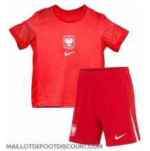 Maillot de football Réplique Pologne Extérieur Enfant Europe 2024 Manche Courte (+ Pantalon court)