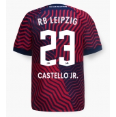 Maillot de football Réplique RB Leipzig Castello Lukeba #23 Extérieur 2023-24 Manche Courte