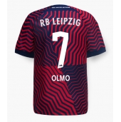 Maillot de football Réplique RB Leipzig Dani Olmo #7 Extérieur 2023-24 Manche Courte