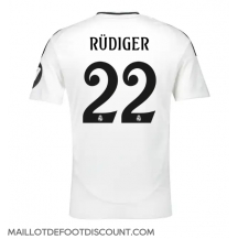 Maillot de football Réplique Real Madrid Antonio Rudiger #22 Domicile 2024-25 Manche Courte