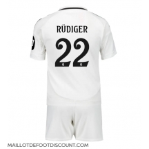 Maillot de football Réplique Real Madrid Antonio Rudiger #22 Domicile Enfant 2024-25 Manche Courte (+ Pantalon court)