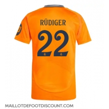 Maillot de football Réplique Real Madrid Antonio Rudiger #22 Extérieur 2024-25 Manche Courte