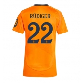 Maillot de football Réplique Real Madrid Antonio Rudiger #22 Extérieur Femme 2024-25 Manche Courte