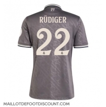 Maillot de football Réplique Real Madrid Antonio Rudiger #22 Troisième 2024-25 Manche Courte