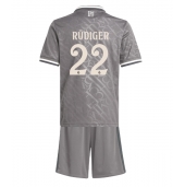 Maillot de football Réplique Real Madrid Antonio Rudiger #22 Troisième Enfant 2024-25 Manche Courte (+ Pantalon court)