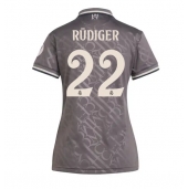 Maillot de football Réplique Real Madrid Antonio Rudiger #22 Troisième Femme 2024-25 Manche Courte